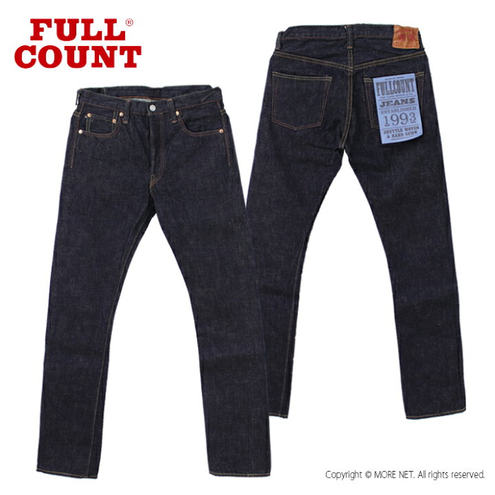 楽天市場】フルカウント FULLCOUNT ヘビーオンス スリムジーンズ 