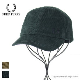 □□フレッドペリー FRED PERRY デュアルブランデッド ワッフルコーデュロイキャップ HW6686 メンズ レディース 帽子 ロゴ ローレル刺繍
