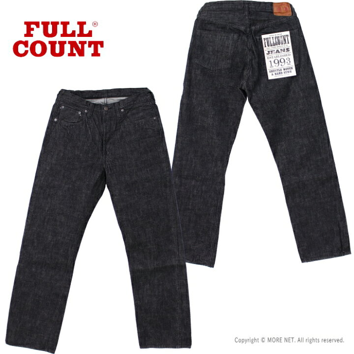楽天市場】フルカウント FULLCOUNT ブラックセルヴィッチデニム 