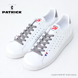 パトリック PATRICK レザースニーカー QUEBEC-EX ケベック 限定カラー グレー 119630GY 日本製 メンズ 靴 シューズ ホワイトベース