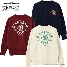 ●ステュディオ・ダルチザン STUDIO D'ARTISAN プリントスウェット 8124B メンズ 日本製 トレーナー D'ARTISAN CAMP