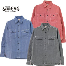 シュガーケーン SUGAR CANE ジーンコードワークシャツ SC25511 メンズ 日本製 長袖 2024春夏
