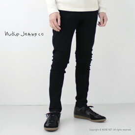 ヌーディージーンズ NUDIE JEANS タイトフィット TIGHT TERRY タイトテリー EVERBLACK メンズ ブラック 2024春夏