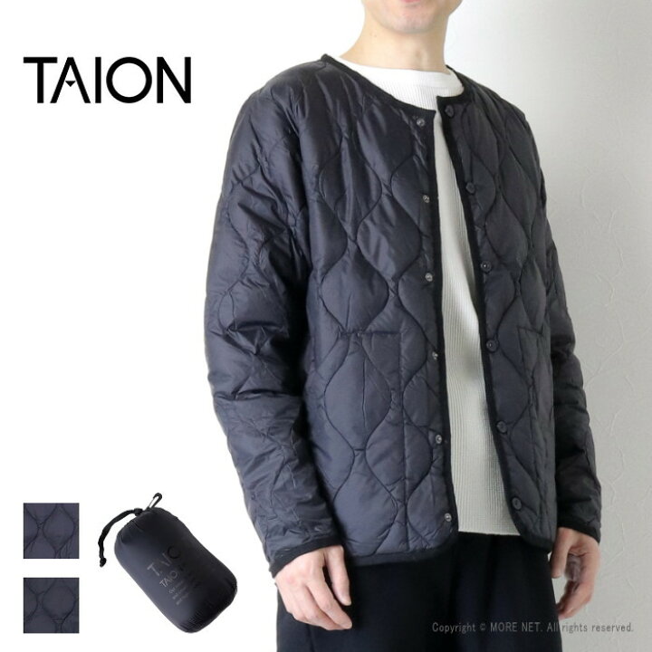 楽天市場】[30%OFF] タイオン TAION クルーネック ソフトシェルダウン 