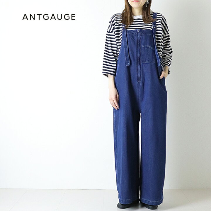 楽天市場】アントゲージ Antgauge 8ozシャリ感デニムバギーサロペット 