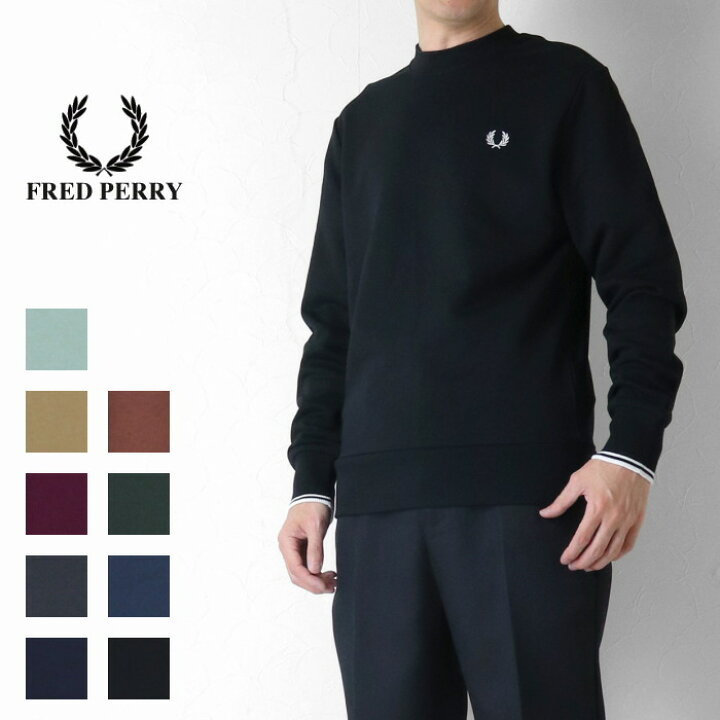 楽天市場】フレッドペリー FRED PERRY クルーネックスウェットシャツ 
