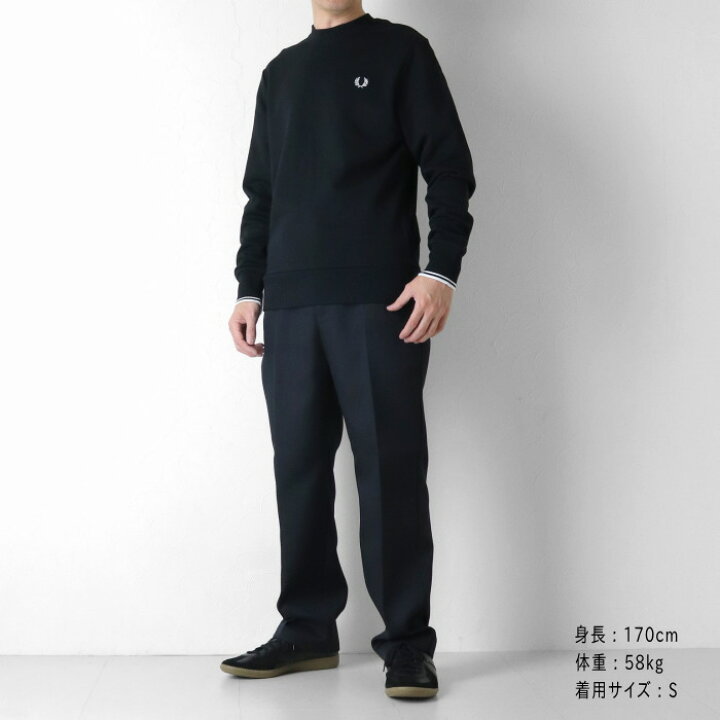 楽天市場】フレッドペリー FRED PERRY クルーネックスウェットシャツ 
