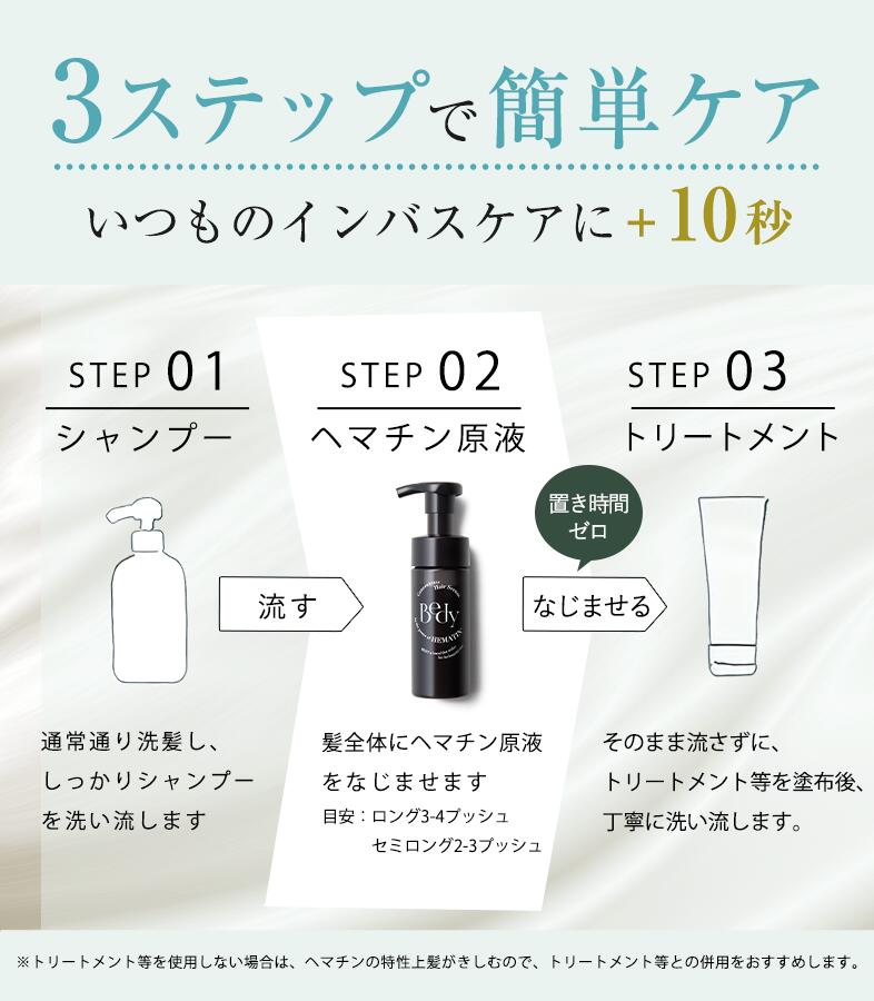 Bedy（ビディー）泡髪セラム泡ケアスフレ泡サロンクオリティヘアトリートメントヘマチンヘアケア保護保湿補修無香料110ML