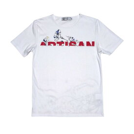 【新品】 【送料無料】 63％OFF ARTISAN アルチザン 日本製 半袖Tシャツ S 白 アートプリント