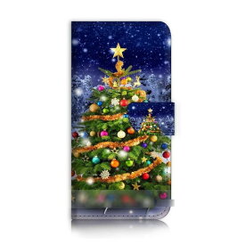 【送料無料】 スマホケース 手帳型 クリスマス iPhone Galaxy iPod iPad Xperia Huawei Nexus LG HTC OPPO スマートフォン カバー カードケース 【受注生産】