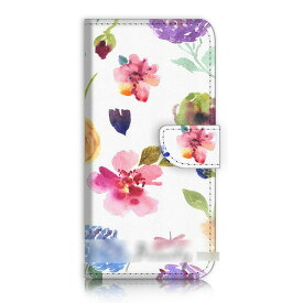 【送料無料】 スマホケース 手帳型 花柄 フラワー 淡い 抽象画 iPhone Galaxy iPod iPad Xperia Huawei Nexus LG HTC OPPO スマートフォン カバー カードケース 【受注生産】