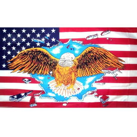 【送料無料】 国旗 アメリカ 米国 USA 星条旗 イーグル 鷲 150cm × 90cm 特大 フラッグ 【受注生産】
