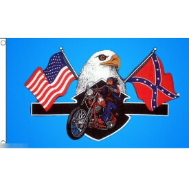 【送料無料】 国旗 アメリカ 米国 USA 星条旗 イーグル 鷲 バイク オートバイ 150cm × 90cm 特大 フラッグ 【受注生産】