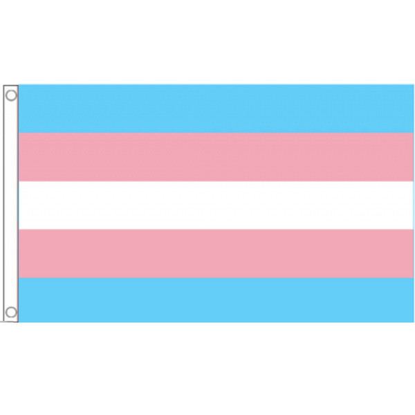 ゆうメール 送料無料 国旗 トランスジェンダー プライド LGBT 受注生産 中古 特大 90cm 購買 × 150cm フラッグ