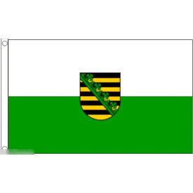 【送料無料】 国旗 ザクセン州 ドイツ 州旗 150cm × 90cm 特大 フラッグ 【受注生産】