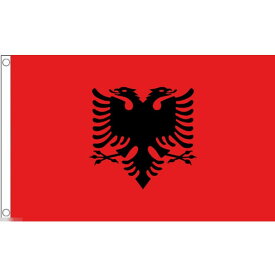 【送料無料】 国旗 アルバニア共和国 双頭の鷲 ワシ 150cm × 90cm 特大 フラッグ 【受注生産】