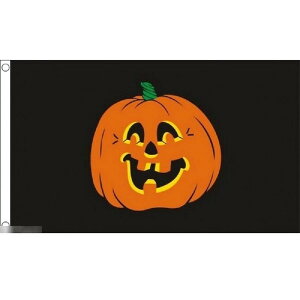 【送料無料】 国旗 ハロウィン ハロウィーン カボチャ かぼちゃ 南瓜 キュート 150cm × 90cm 特大 フラッグ 【受注生産】