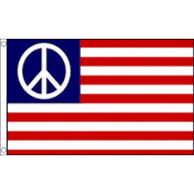 【送料無料】 国旗 アメリカ合衆国 星条旗 USA ピースマーク 平和 150cm × 90cm 特大 フラッグ 【受注生産】