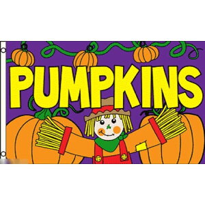 【送料無料】 国旗 南瓜 カボチャ かぼちゃ パンプキン 野菜 売り場 直売所 150cm × 90cm 特大 フラッグ 【受注生産】