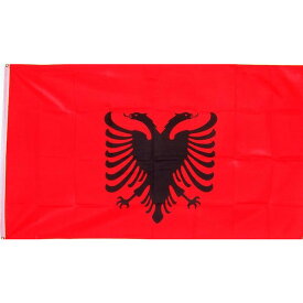 【送料無料】 国旗 アルバニア共和国 150cm × 90cm 特大 フラッグ 【受注生産】