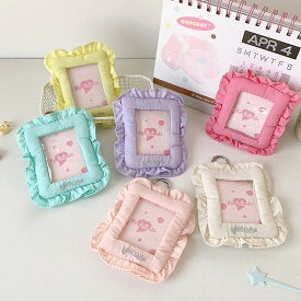 ふわふわ推し活ホルダー トレカホルダー カード パス トレカ チェキ IC 定期 フォト ホルダー ケース 入れ キーホルダー キャラクター 推し活 アイドル シル活 アクキー シンプル 大人