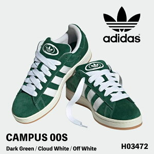 AfB_X IWiX Xj[J[ adidas Originals Xj[J[ Campus 00s I H03472 Dark Green / Cloud White / Off White LpX00s _[NO[ NEhzCg ItzCg V[Y Y f