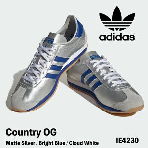 AfB_X IWiX Xj[J[ adidas Originals Xj[J[ COUNTRY OG Jg[OG IE4230 Matte Silver / Bright Blue / Cloud White }bgVo[ ugu[ NEhzCg V[Y