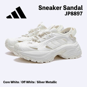 AfB_X T_ adidas Sneaker Sandal Xj[J[T_ JP8897 Core White / Off White / Silver Metallic zCg Vo[ X|[cEFA Y fB[X V[Y