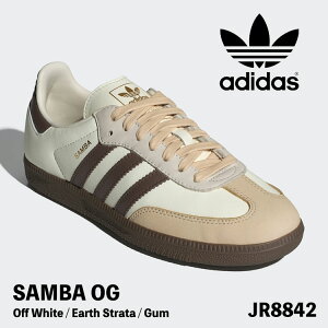 �A�f�B�_�X �X�j�[�J�[ adidas �X�j�[�J�[ SAMBA OG �T���oOG JR8842 Off White / Earth Strata / Gum �I�t�z���C�g �A�[�X�X�g���[�^ �K���\�[�� �V���[�Y