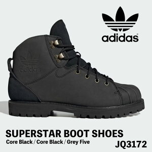AfB_X u[c Y fB[X Xj[J[ adidas u[c fB[X Y SUPERSTAR BOOT SHOES X[p[X^[ u[c V[Y Core Black / Core Black / Grey Five JQ3172