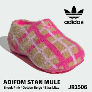 AfB_X ~[ T_ adidas fB[X ADIFOM STAN MULE W AfBtH[ X^ ~[  EBY Shock Pink / Golden Beige / Bliss Lilac JR1506 V[Y