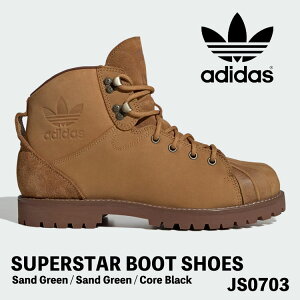 �A�f�B�_�X �u�[�c �����Y ���f�B�[�X �X�j�[�J�[ adidas �u�[�c ���f�B�[�X �����Y SUPERSTAR BOOT SHOES �X�[�p�[�X�^�[ �u�[�c �V���[�Y Sand Green / Sand Green / Core Black JS0703
