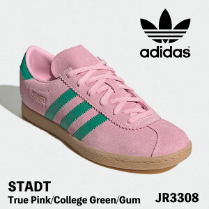 AfB_X IWiX Xj[J[ X^bh adidas Originals STADT JR3308 True Pink/College Green/Gum V[Y Y fB[X jp p