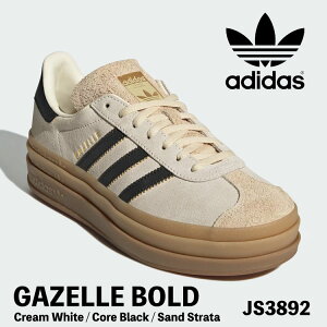 AfB_X IWiX Xj[J[ K[ EBY adidas Originals Xj[J[  GAZELLE BOLD W JS3892 Cream White / Core Black / Sand Strata V[Y fB[X p