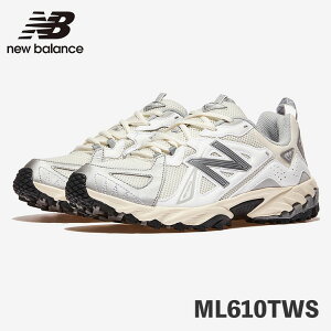 ニューバランス 610 スニーカー New Balance 610 ML610TWS WS WHITE ホワイト / SILVER シルバー シューズ