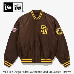 j[G X^W NEW ERA X^WAWp[ MLB San Diego Padres Authentic Stadium Jacket Brown TeBAS phX I[ZeBbN X^WAWPbg uE EFA