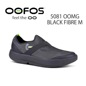 E[tHX Xj[J[ OOFOS 5081 OOMG BLACK FIBRE M t@Co[ RECOVERY SHOOES Jo[V[Y BLACK ubN YV[Y