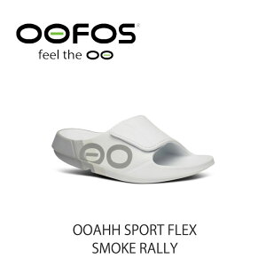 E[tHX T_ OOFOS Y fB[X OOAHH SPORT FLEX SMOKE RALLY E[A[ X|[c tbNX X[N [ RECOVERY SANDAL Jo[T_ GRAY (O[) V[Y
