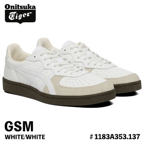 �I�j�c�J�^�C�K�[ �X�j�[�J�[ Onitsuka Tiger �����Y ���f�B�[�X GSM �W�[�G�X�G�� WHITE/WHITE �z���C�g �z���C�g 1183A353.137 �V���[�Y