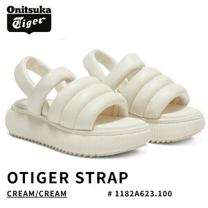 �I�j�c�J�^�C�K�[ �T���_�� ���f�B�[�X Onitsuka Tiger �T���_�� ���f�B�[�X OTIGER STRAP CREAM/CREAM �N���[��/�N���[�� �I�[�^�C�K�[ # 1182A623.100 �V���[�Y �E�B�����Y ���f�B�[�Y