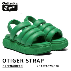 �I�j�c�J�^�C�K�[ �T���_�� ���f�B�[�X Onitsuka Tiger �T���_�� ���f�B�[�X OTIGER STRAP GREEN/GREEN �O���[��/�O���[�� �I�[�^�C�K�[ # 1182A623.300 �V���[�Y �E�B�����Y ���f�B�[�Y
