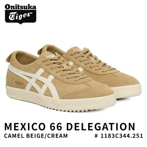 �I�j�c�J�^�C�K�[ �X�j�[�J�[ Onitsuka Tiger MEXICO 66 DELEGATION ���L�V�R66 �f���Q�[�V���� CAMEL BEIGE/CREAM �L�������x�[�W�� �N���[�� # 1183C344.251 �V���[�Y