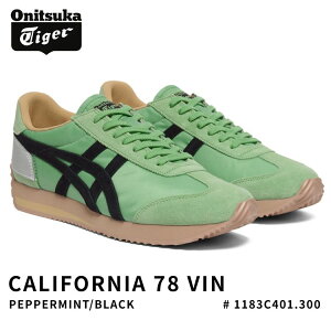 �I�j�c�J�^�C�K�[ �X�j�[�J�[ Onitsuka Tiger CALIFORNIA 78 VIN �J���t�H���j�A 78 VIN PEPPERMINT/BLACK �y�b�p�[�~���g �u���b�N # 1183C401.300 �V���[�Y �����Y ���f�B�[�X