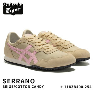 �I�j�c�J�^�C�K�[ �X�j�[�J�[ Onitsuka Tiger SERRANO �Z���[�m BEIGE/COTTON CANDY �x�[�W�� �R�b�g���L�����f�B # 1183B400.254 �V���[�Y
