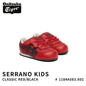 �I�j�c�J�^�C�K�[ �X�j�[�J�[ Onitsuka Tiger SERRANO KIDS �Z���[�m �L�b�Y CLASSIC RED/BLACK �N���V�b�N���b�h �u���b�N # 1184A083.602 �V���[�Y