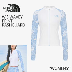 m[XtFCX bVK[h fB[X THE NORTH FACE W'S WAVEY PRINT RASHGUARD EBY EF[r[ vg bVK[h OX[u WbvAbv  SKY_BLUE XJCu[ NJ5JR34A 