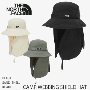 �m�[�X�t�F�C�X �T���V�F�[�h �n�b�g THE NORTH FACE �T���V�F�[�h �n�b�g CAMP WEBBING SHIELD HAT �L�����v �E�F�[�r���O �V�[���h �n�b�g BLACK / SAND_SHELL / KHAKI �S3�F �u���b�N �T���h�V�F�� �J�[�L ACC