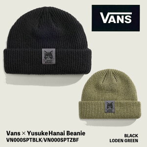 oY r[j[ VANS jbgX Vans×Yusuke Hanai Beanie VN000SPTBLK/VN000SPTZBF BLACK LODEN GREEN jbgXq jbgLbv ubN O[ ubN O[