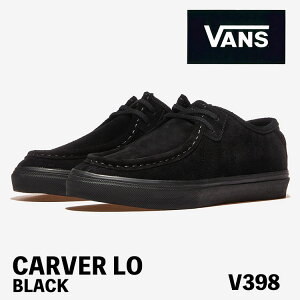 バンズ スニーカー VANS スニーカー CARVER LO SAND BEG V398 BLACK スエード ブラック メンズ レディース シューズ
