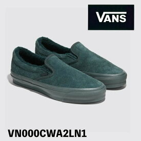 バンズ スニーカー VANS スニーカー MTE SHAG SUEDE Slip-On Reissue 98 VN000CWA2LN1 GREEN GABLES グリーン ピッグスウェード スリップオン シューズ